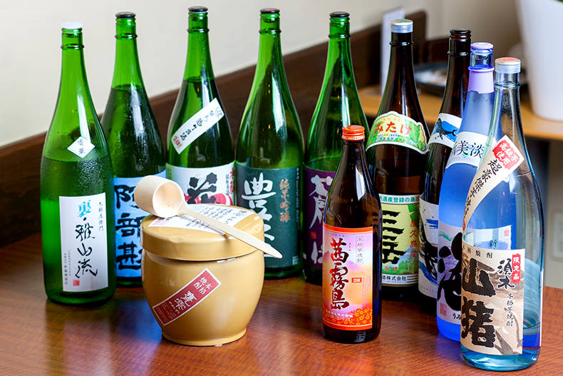 米焼酎と日本酒